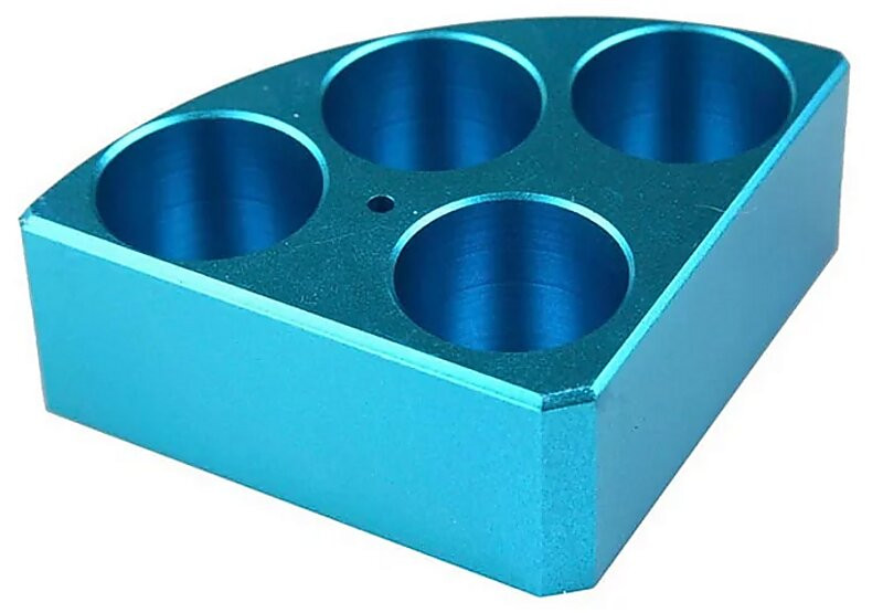 Blue quarter pie-4 holes for 30ml ARGOlab