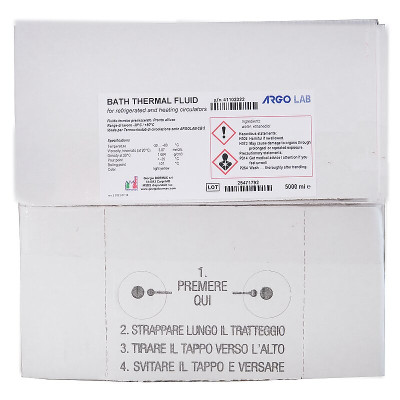 Ready-to-use premixed thermal fluid. 5 Lt drum
