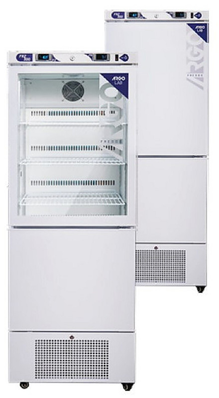 ArgoLab combined fridge-freezer FRZ 300G - glass door